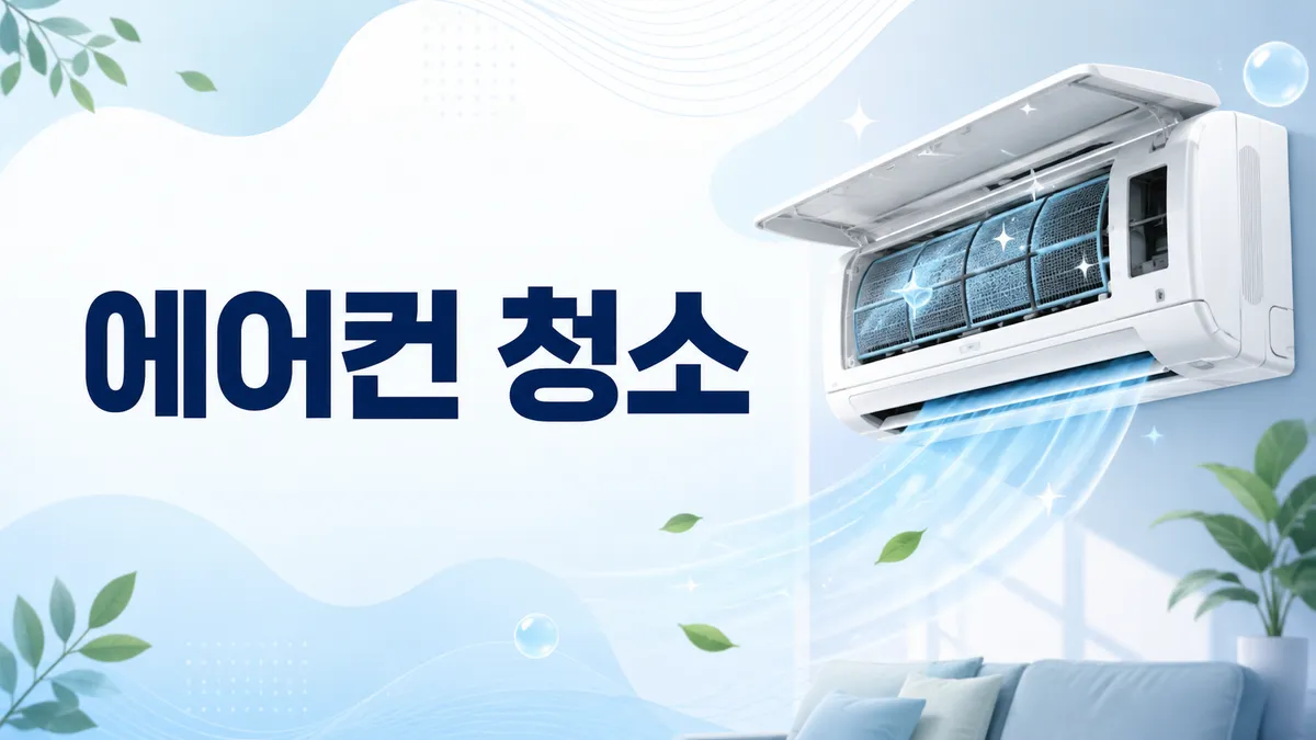 에어컨 청소·점검 — 냄새 원인은 내부 곰팡이