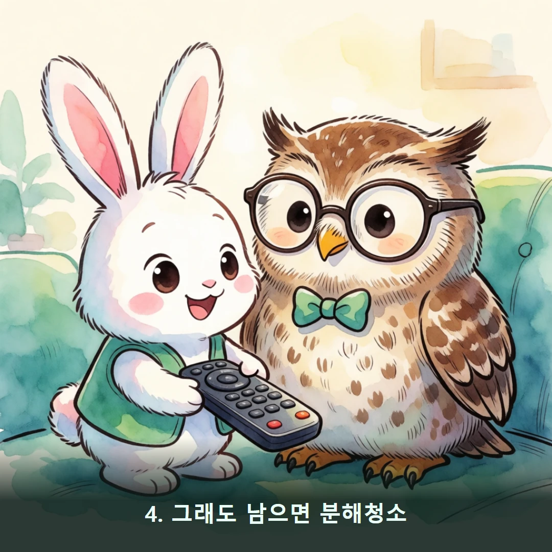 웹툰 4컷 — 4. 그래도 남으면 분해청소