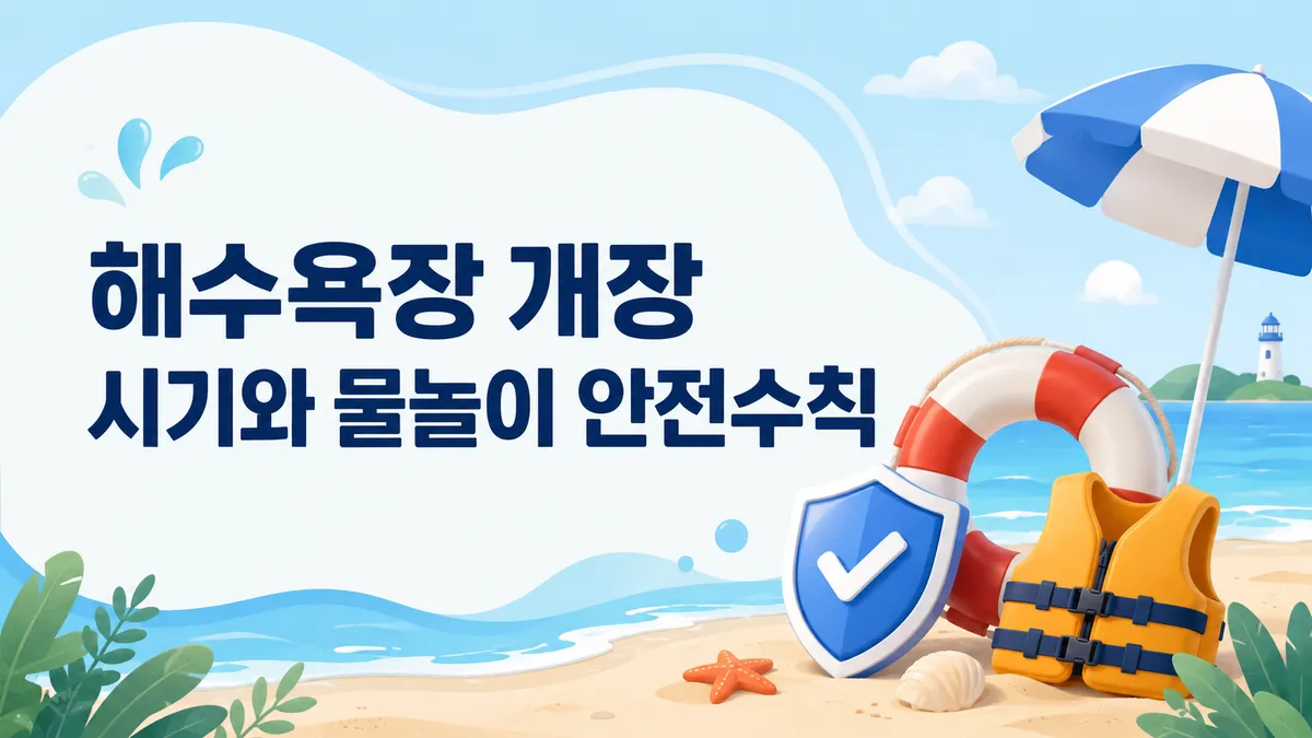 물놀이 안전수칙 — 이안류에 맞서면 위험합니다