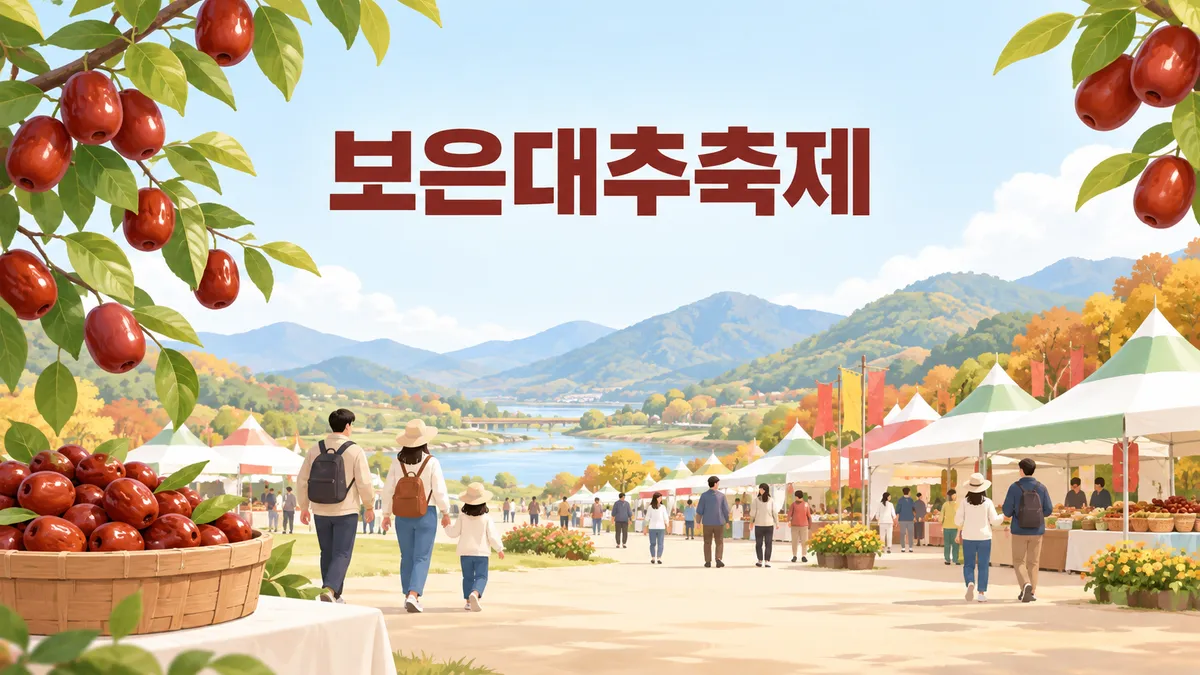 보은대추축제 — 속리산과 축제장은 11km 떨어져 있습니다