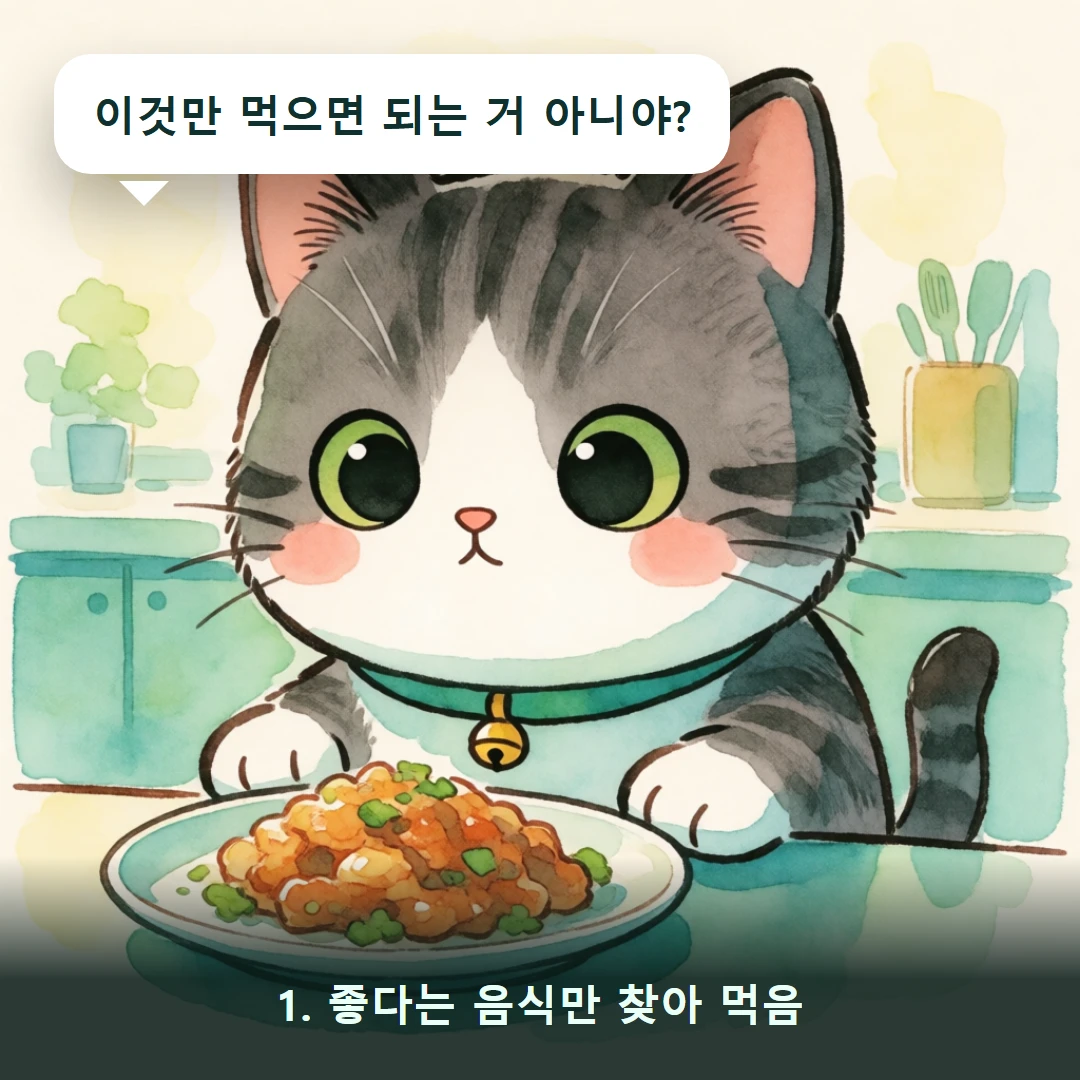 웹툰 1컷 — 1. 좋다는 음식만 찾아 먹음 (이것만 먹으면 되는 거 아니야?)