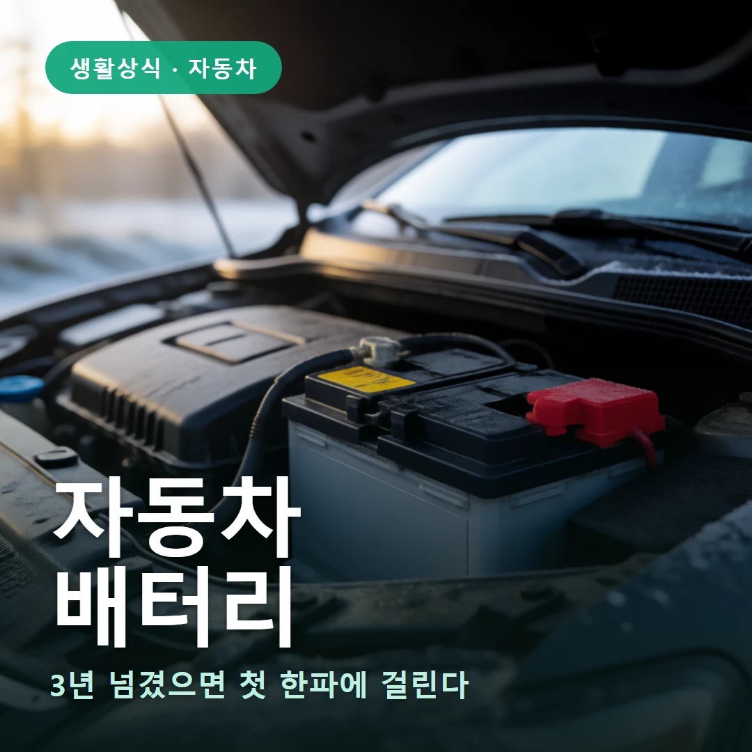 자동차 요약 표지 — 3년 넘겼으면 첫 한파에 걸린다