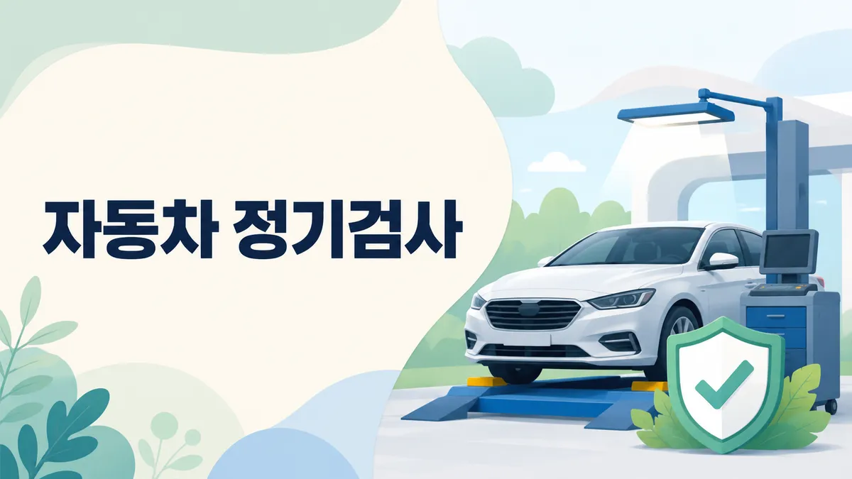 자동차 정기검사 — 놓치면 과태료 최대 60만원