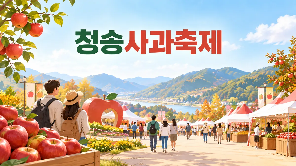 청송사과축제 — 11월 4~8일 무료, 주왕산까지 직선 9km라 단풍과 하루에 묶입니다