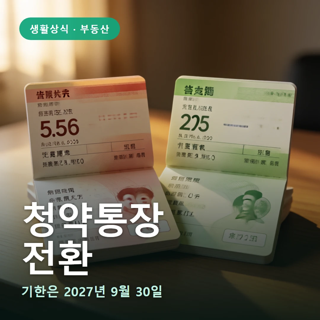 청약통장 요약 표지 — 기한은 2027년 9월 30일