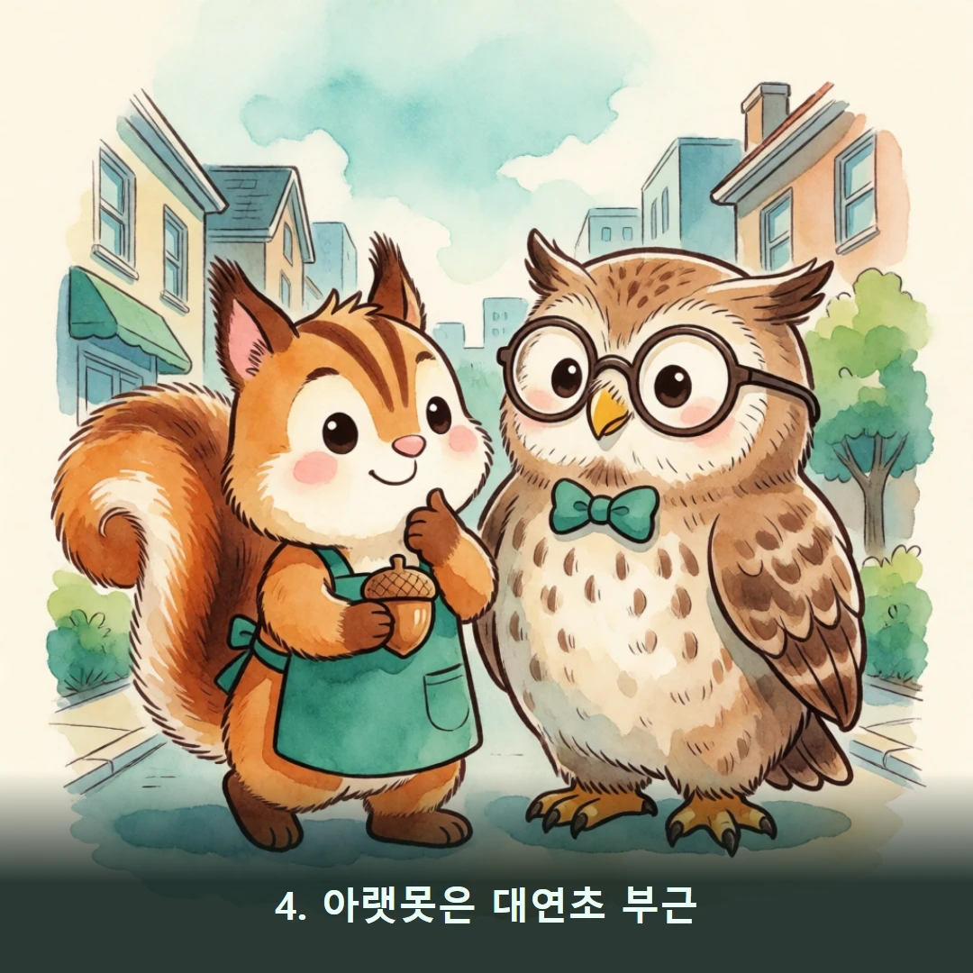 웹툰 4컷 — 4. 아랫못은 대연초 부근