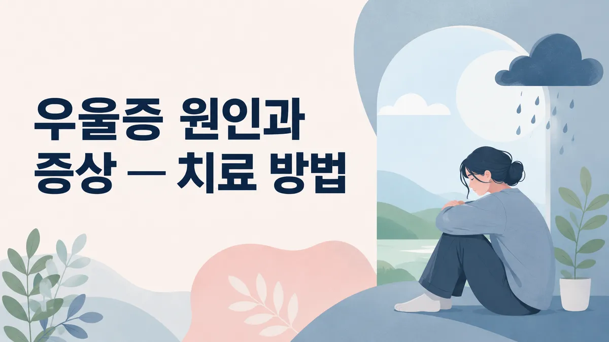 우울증 원인과 증상 — 치료 방법