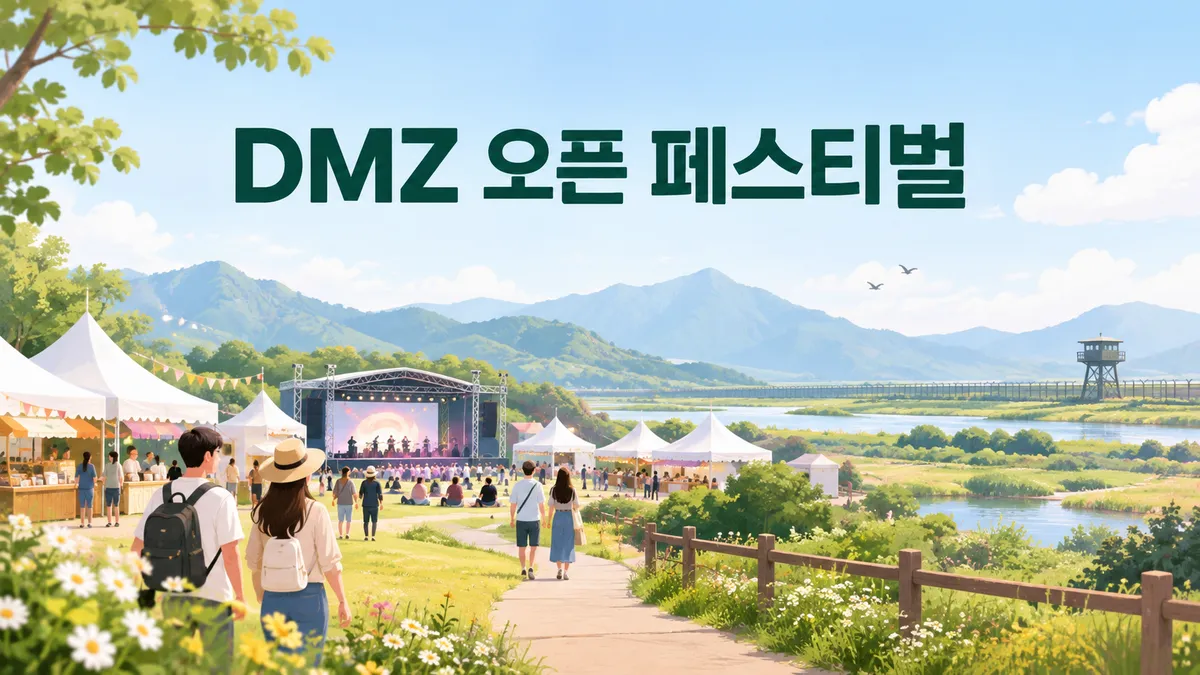 DMZ 오픈 페스티벌 — 전시는 11월 29일까지, 민통선 안 전시장은 곤돌라와 신분증이 필요합니다