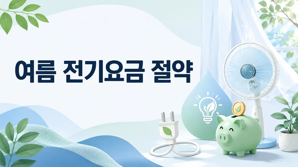 여름 전기요금 절약법 — 구간 넘기면 단가 급등