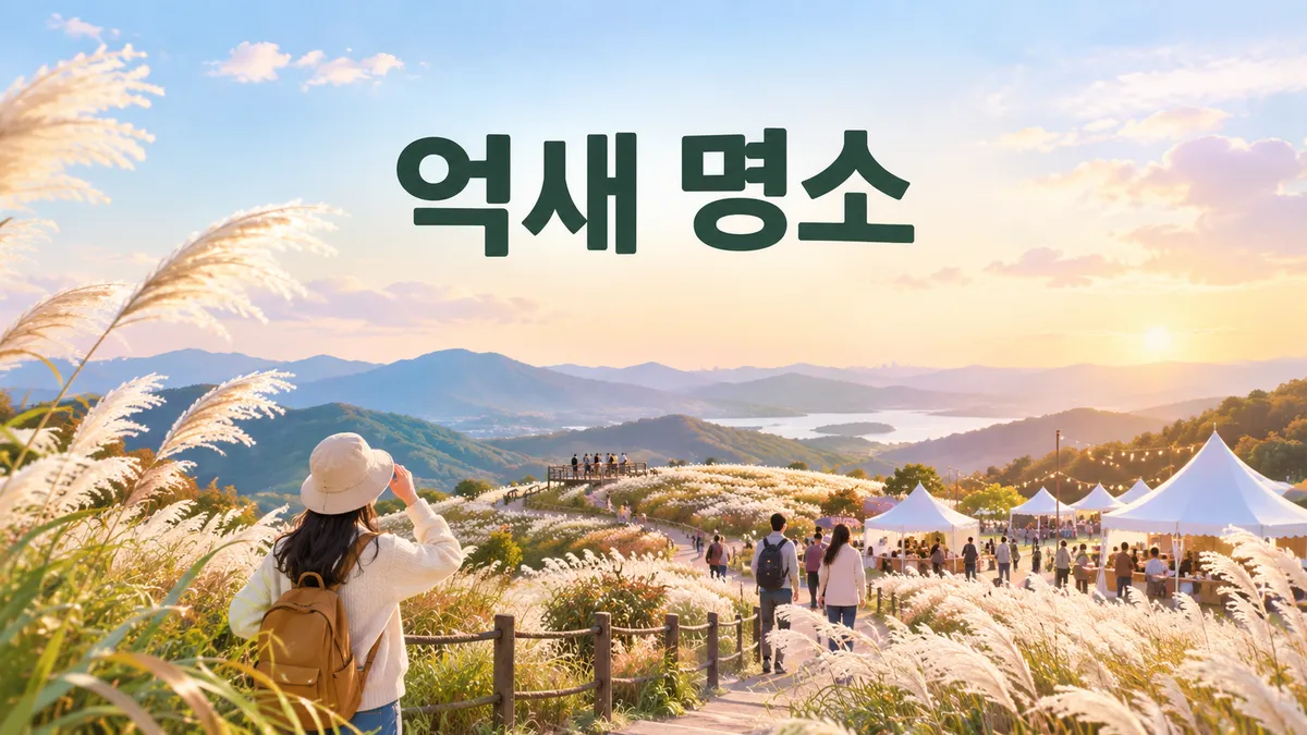 억새 명소 — 평지 산책과 왕복 5시간이 한 목록에 있습니다