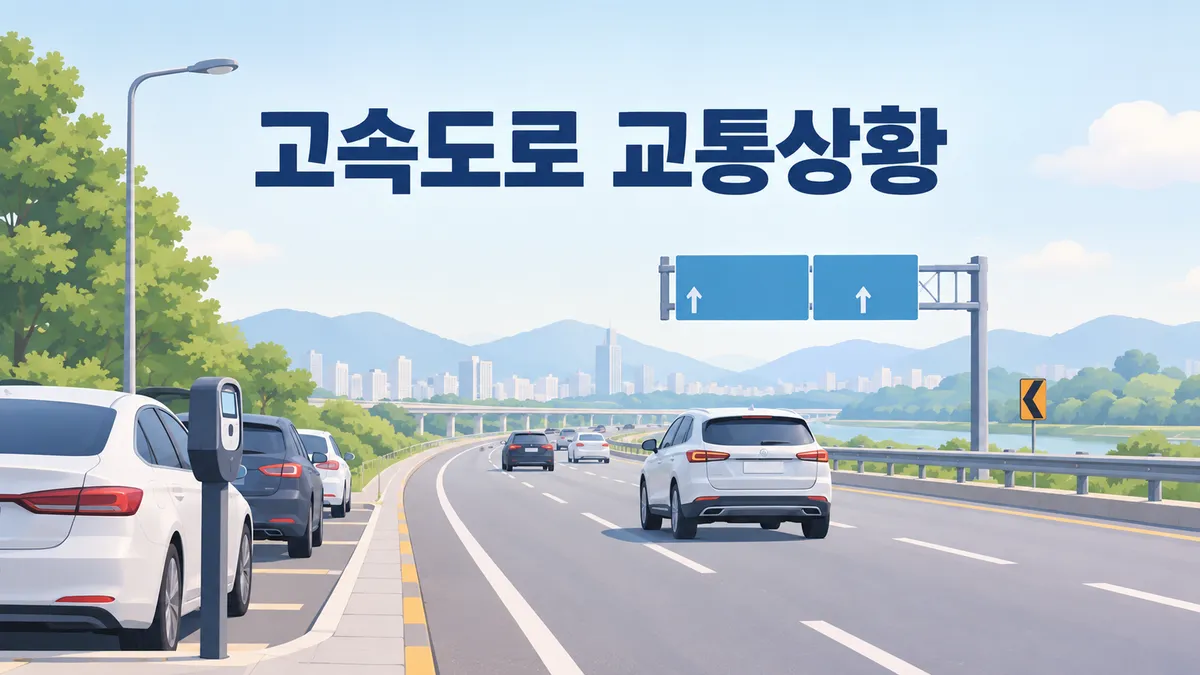 고속도로 교통상황 — 겨울엔 소통 등급보다 화면을 봐야 합니다