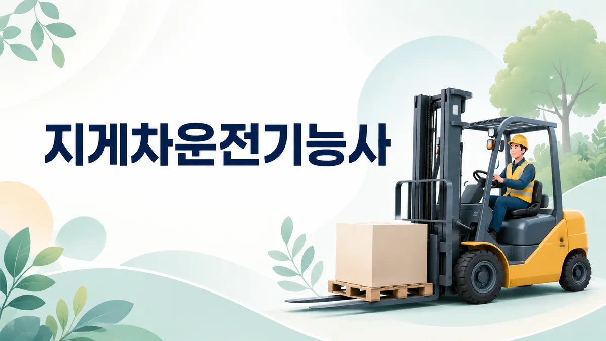지게차운전기능사 — 4분 만에 끝나는 실기