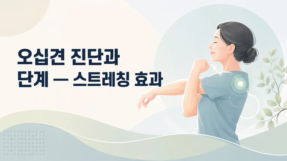 오십견 진단과 단계 — 스트레칭 효과