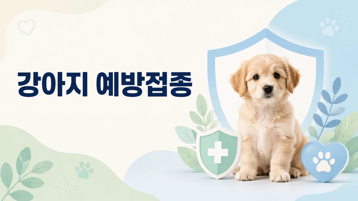 강아지 예방접종 시기와 종류 — 기초 가이드