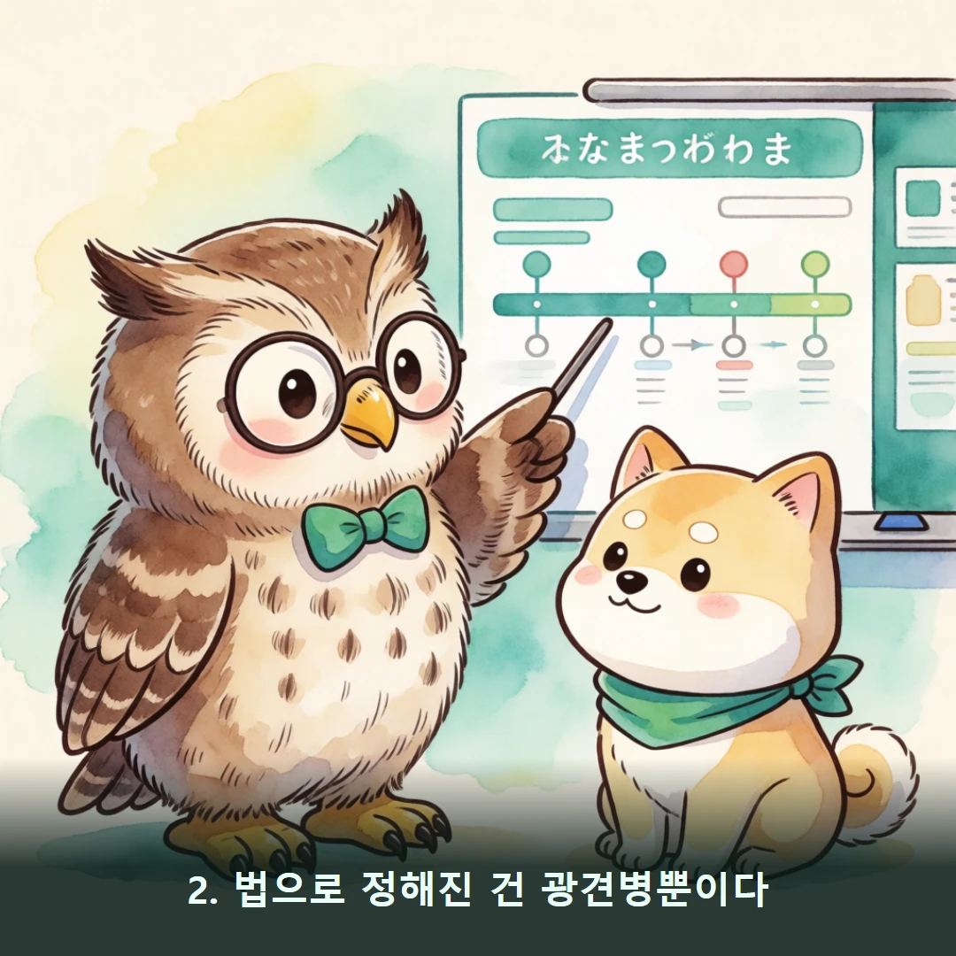 웹툰 2컷 — 2. 법으로 정해진 건 광견병뿐이다