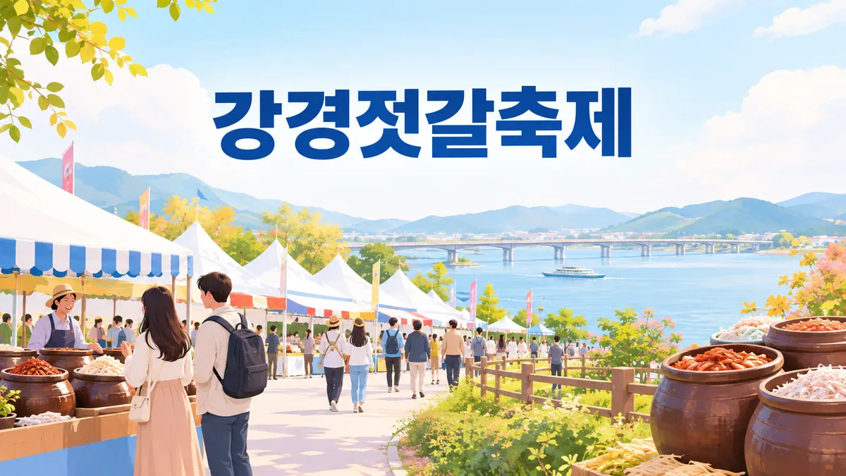 강경젓갈축제 — 주차장 7곳 2,980대, 젓갈은 축제가 끝나도 08시에 문을 엽니다