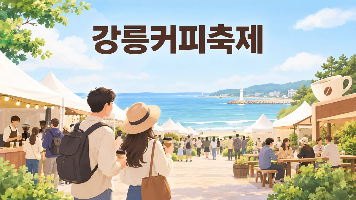 강릉커피축제 — 실내 박람회장은 옛 장소, 올해는 커피거리 350m 노천카페입니다