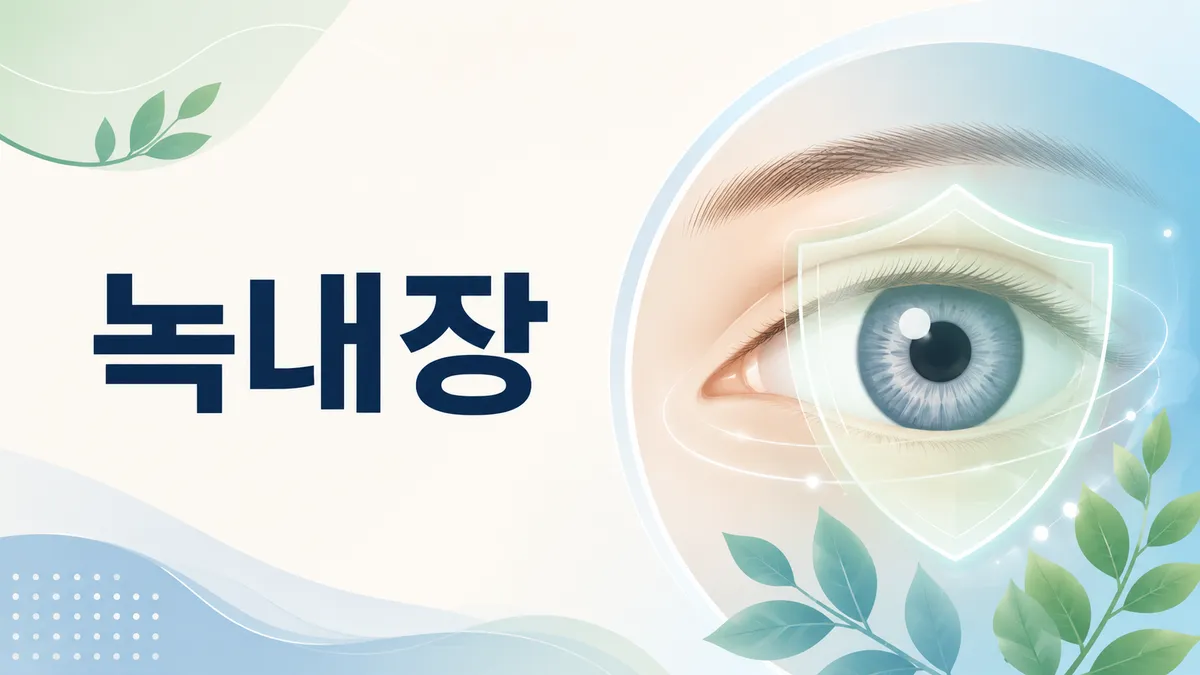 녹내장 증상과 원인 — 종류·검사·치료