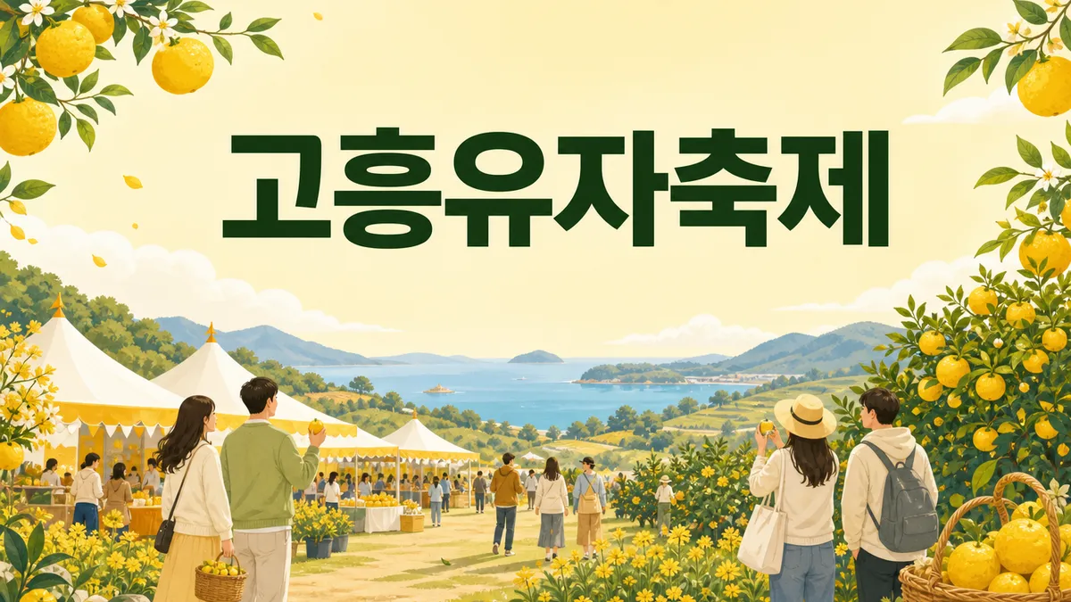 고흥유자축제 — 11월 12~15일 무료, 축제 끝나고 일주일 더 할인 판매합니다