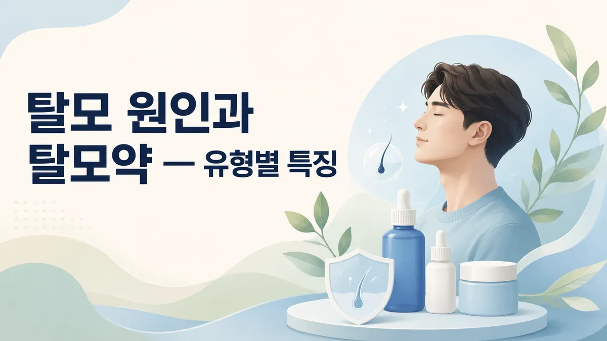 탈모 원인과 탈모약 — 유형별 특징