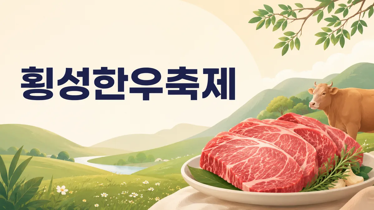 횡성한우축제 — 입장은 무료인데 고기는 셀프식당입니다