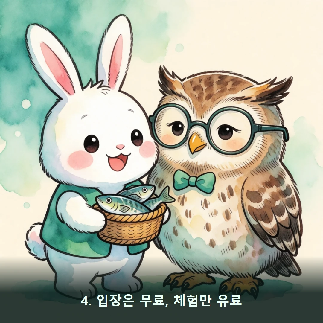 웹툰 4컷 — 4. 입장은 무료, 체험만 유료