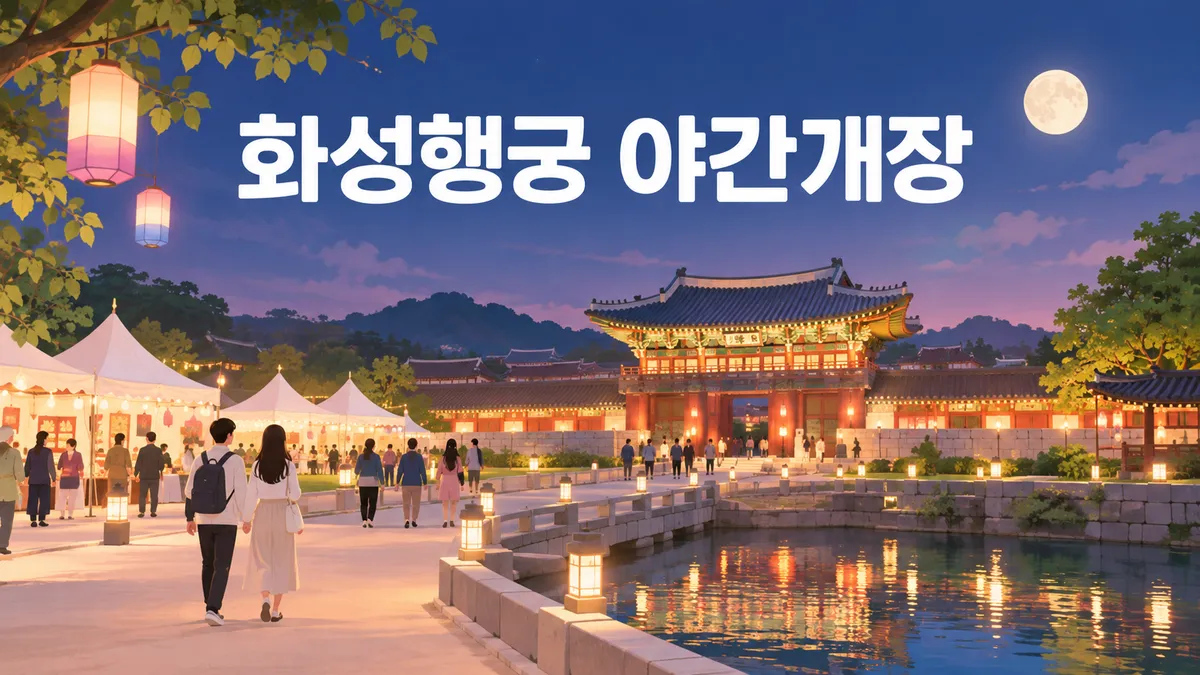 화성행궁 야간개장 — 11월 1일에 끝나고, 남은 밤은 여섯 번입니다