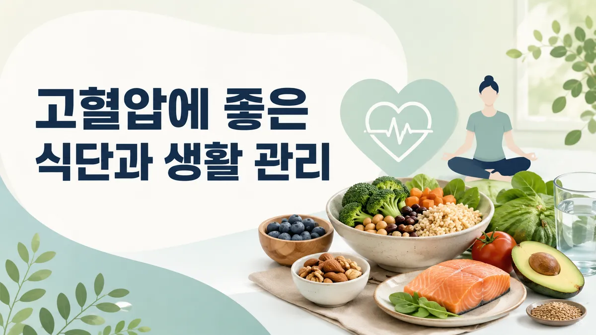 고혈압에 좋은 식단과 생활 관리