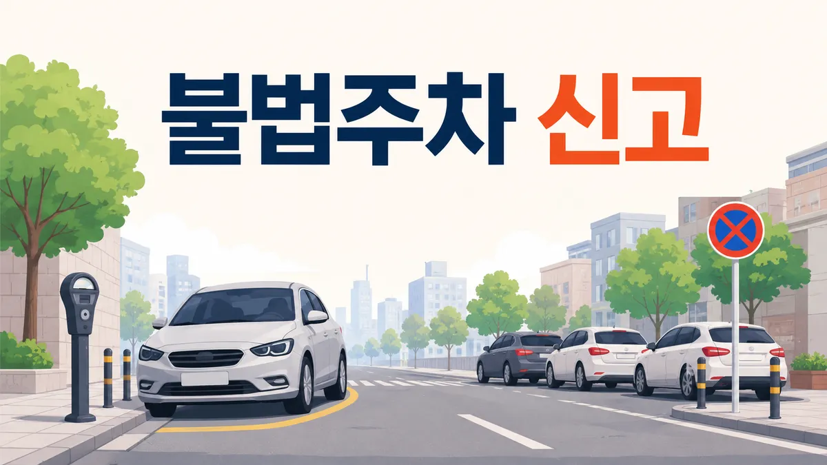 불법주차 신고 — 1분으로 안 되는 구역이 있습니다