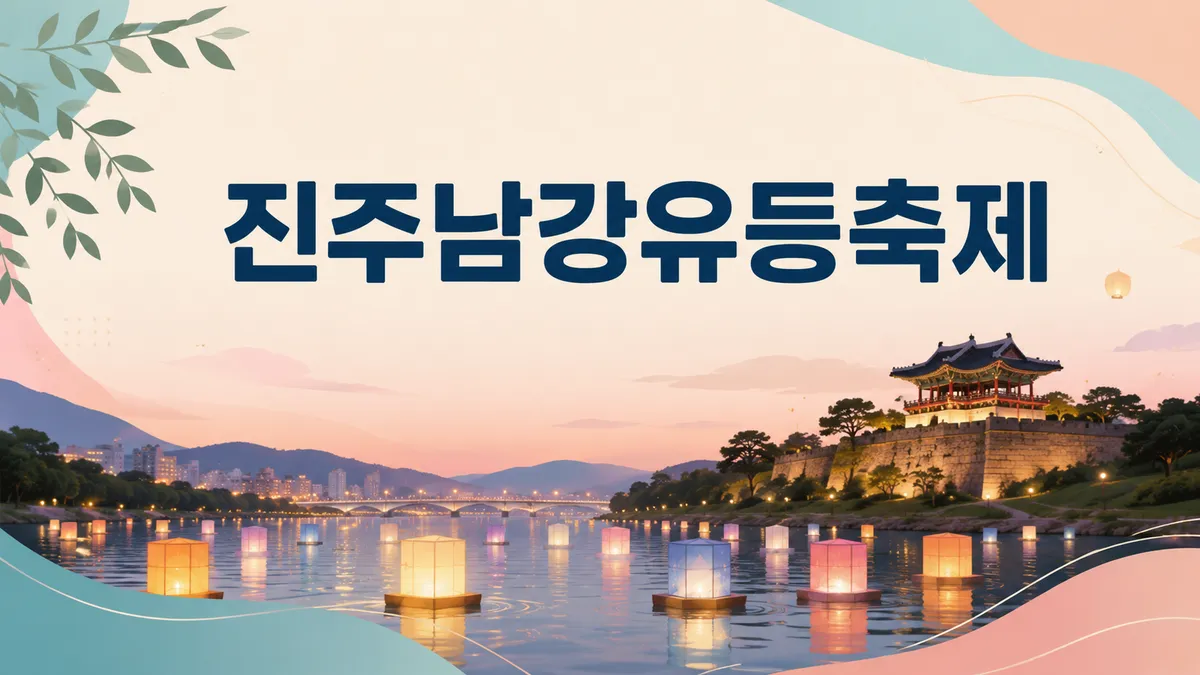 진주남강유등축제 — 입장은 무료, 체험은 돈을 받습니다