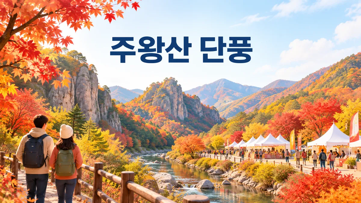 주왕산 단풍 — 절정 예측 10월 26일, 주산지 진입로는 23일까지 막힙니다