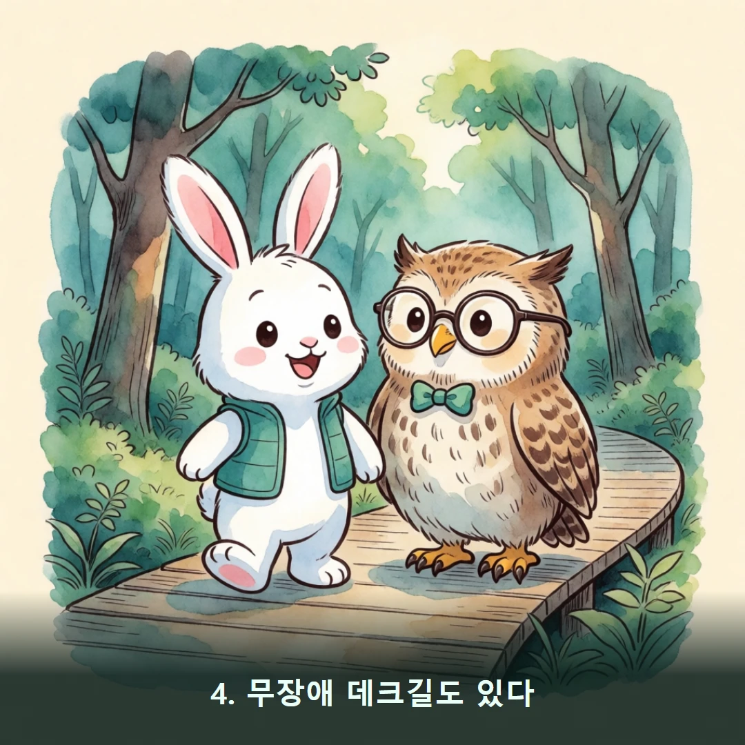 웹툰 4컷 — 4. 무장애 데크길도 있다