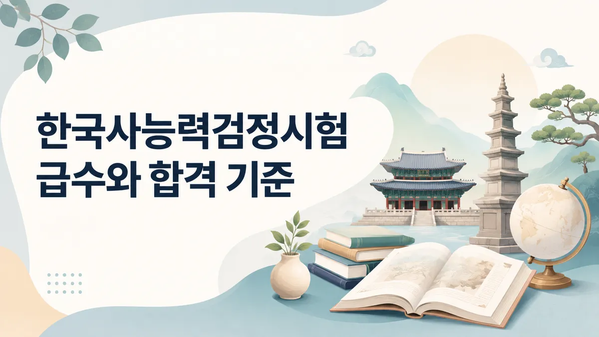한국사능력검정시험 — 급수는 점수로 갈립니다