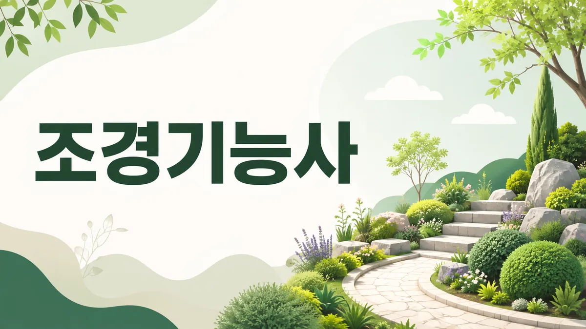 조경기능사 — 실기가 이틀에 걸쳐 있습니다