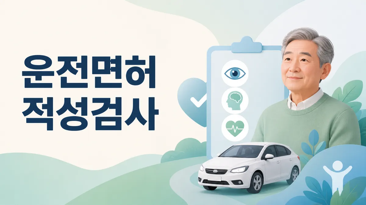 운전면허 적성검사 — 1년 넘기면 면허 취소
