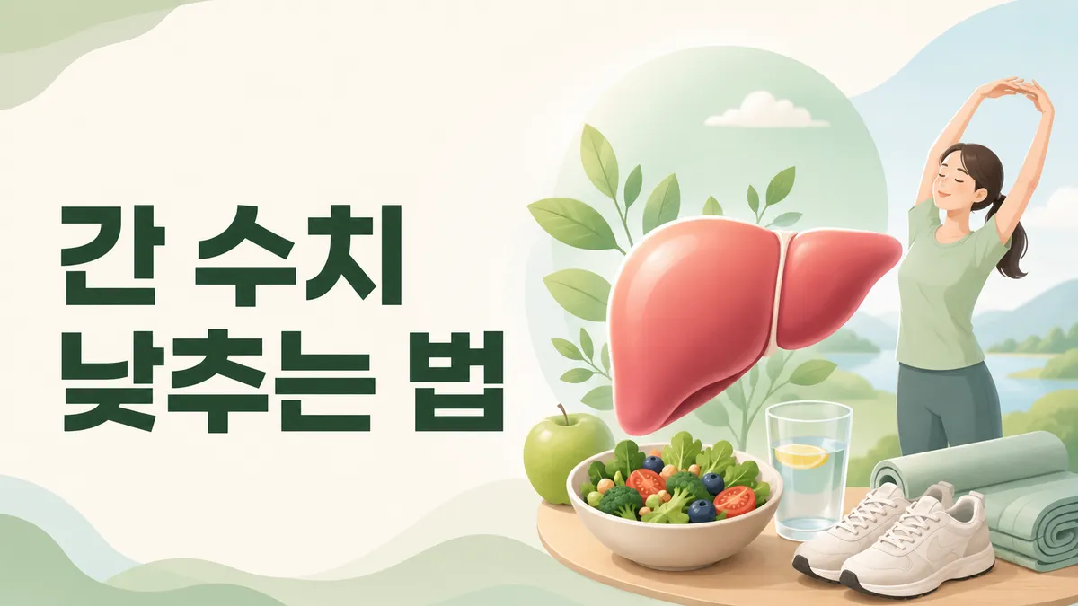 간 수치 높을 때 — 낮추는 식사와 생활
