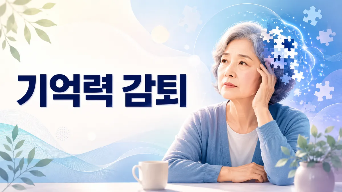 기억력 감퇴 원인과 인지 훈련 — 도움 영양소