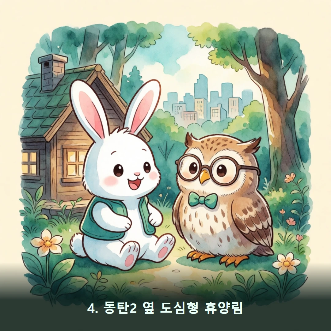 웹툰 4컷 — 4. 동탄2 옆 도심형 휴양림