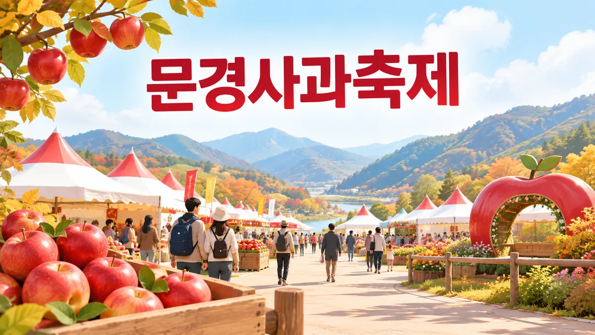 문경사과축제 — 올해는 16일로 늘었고, 감홍은 10월에만 있습니다