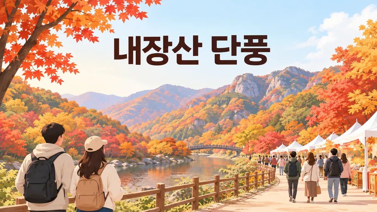 내장산 단풍 — 10월 30일부터 차는 월령교까지 못 들어갑니다