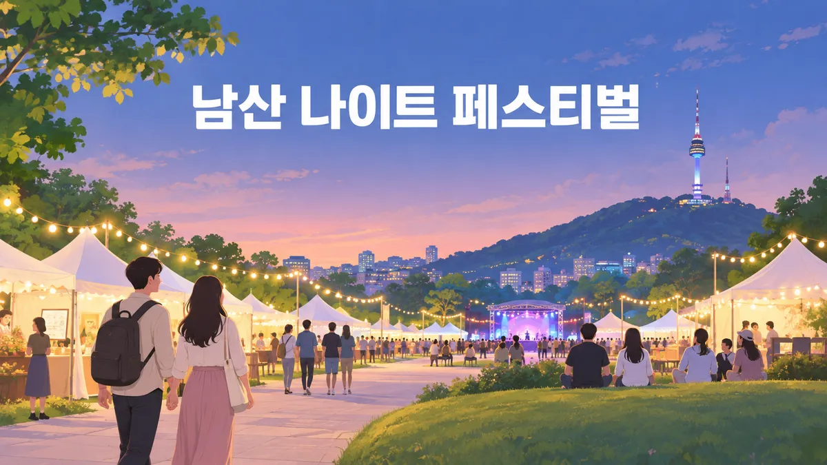 남산 나이트 페스티벌 — 무료지만 보증금 1만 원을 내고, 가야 돌려받습니다
