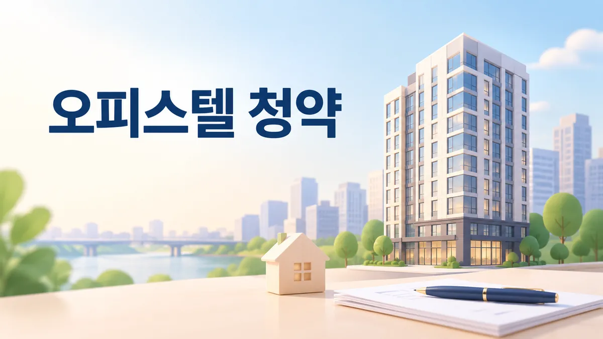 오피스텔 청약 — 통장 없이 되는데 셋에 하나는 미달입니다