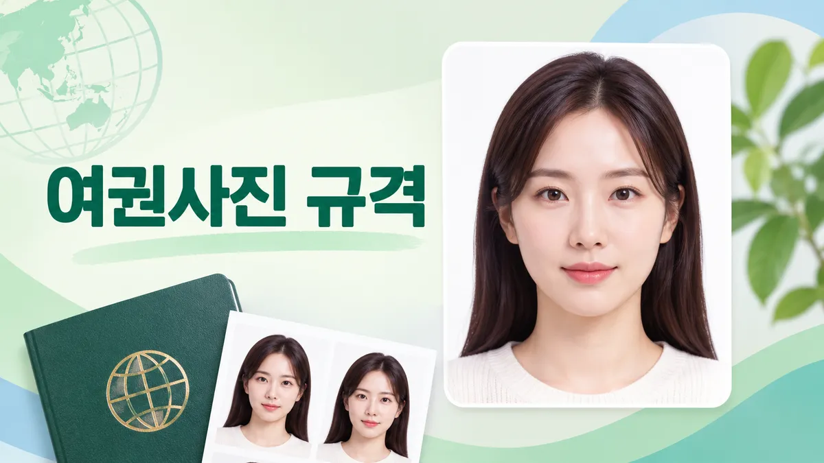 여권사진 규격 — AI 보정하면 반려됩니다