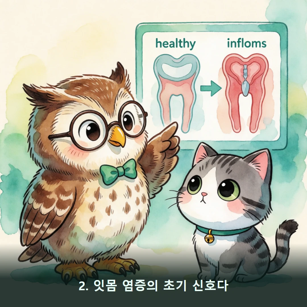 웹툰 2컷 — 2. 잇몸 염증의 초기 신호다