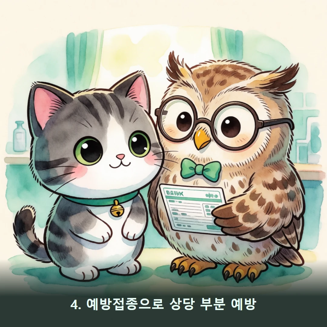웹툰 4컷 — 4. 예방접종으로 상당 부분 예방