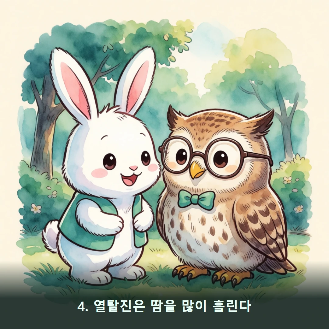 웹툰 4컷 — 4. 열탈진은 땀을 많이 흘린다