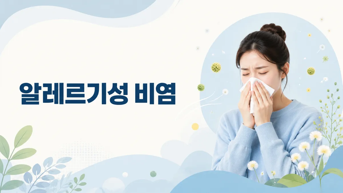 비염 원인과 치료 — 알레르기성 비염 관리