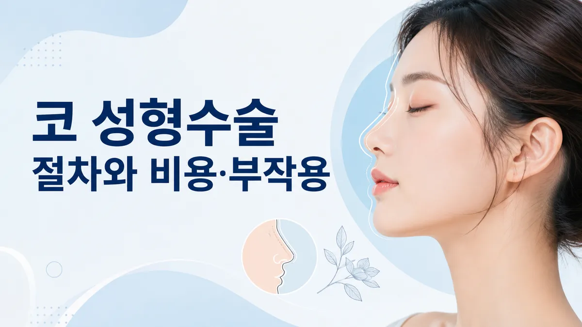 코 성형수술 절차와 비용·부작용
