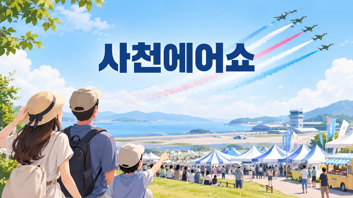 사천에어쇼 — 오후 2시가 넘으면 들여보내지 않습니다