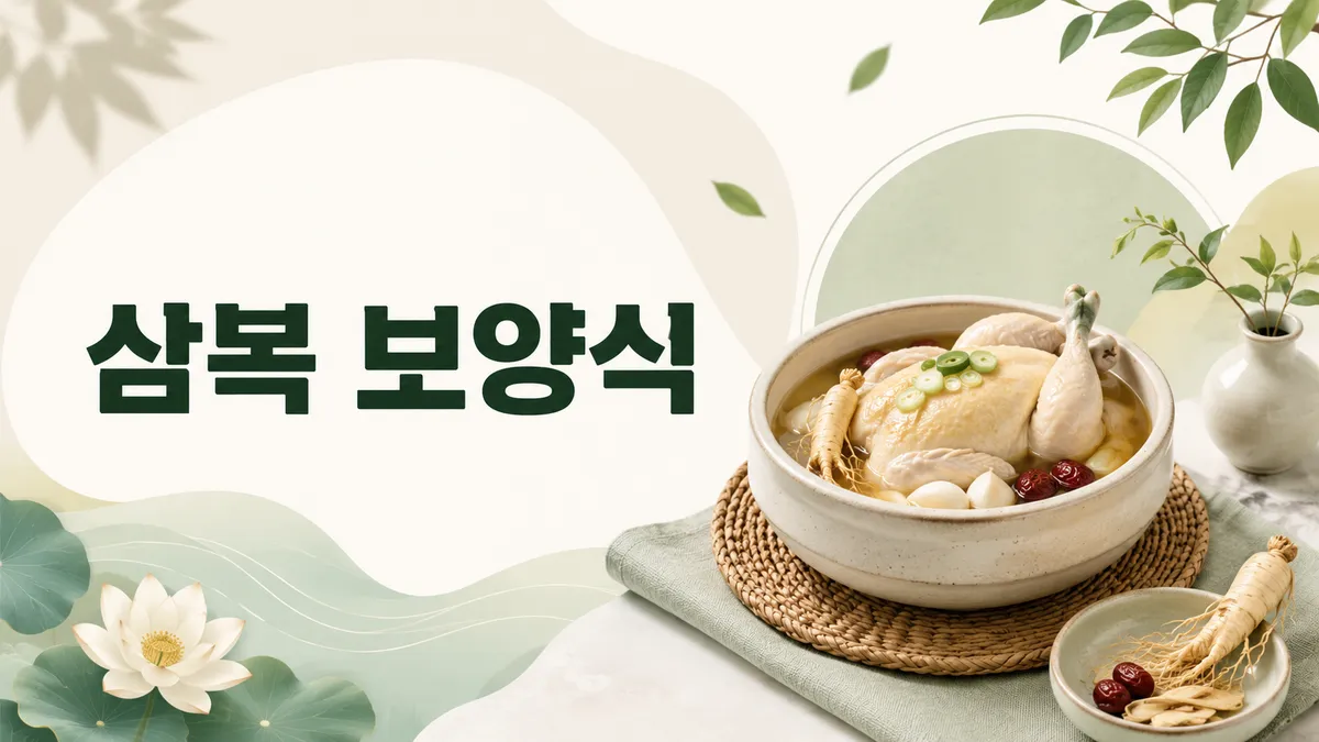 삼복 날짜와 보양식 — 초복·중복·말복
